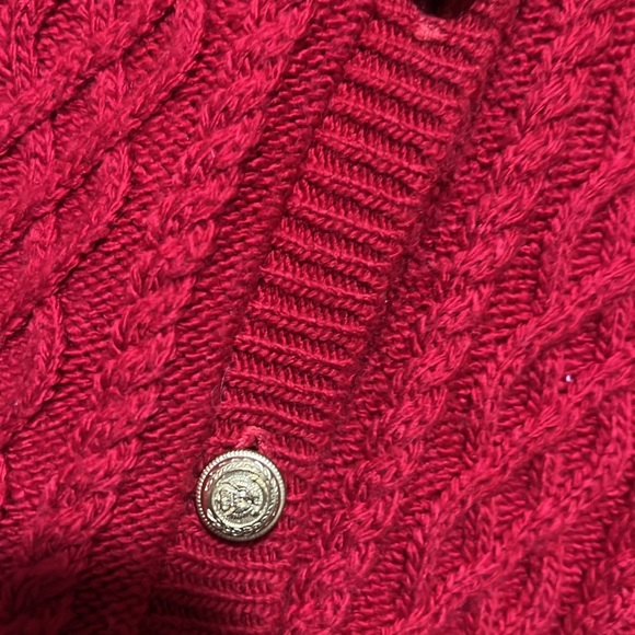 Red vintage knitted vest, size S - Picture 5 of 5